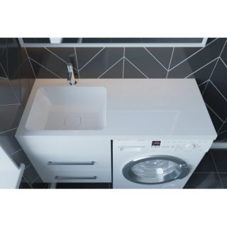 Раковина над стиральной машиной Madera Kamilla правая 120см белый 4627173210010